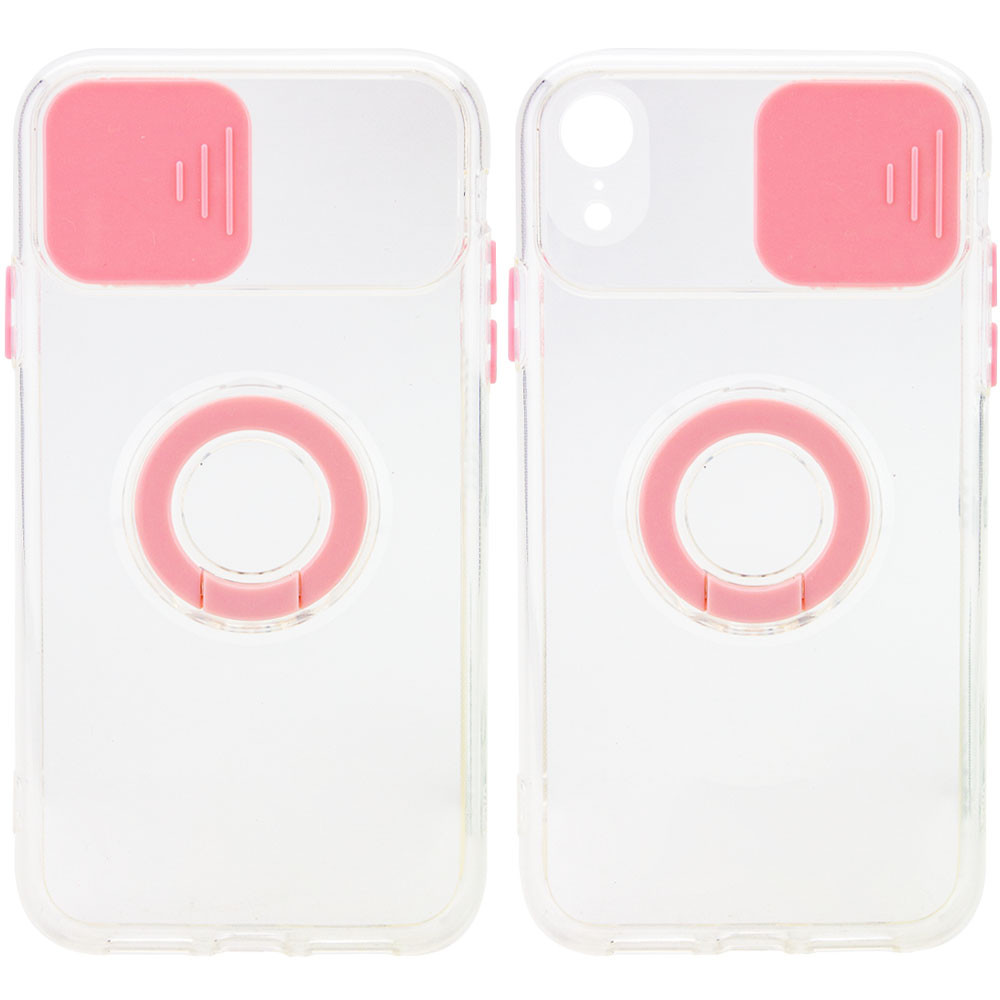 

Чохол Camshield ColorRing TPU зі шторкою для Apple iPhone XR (6.1") (Рожевий)