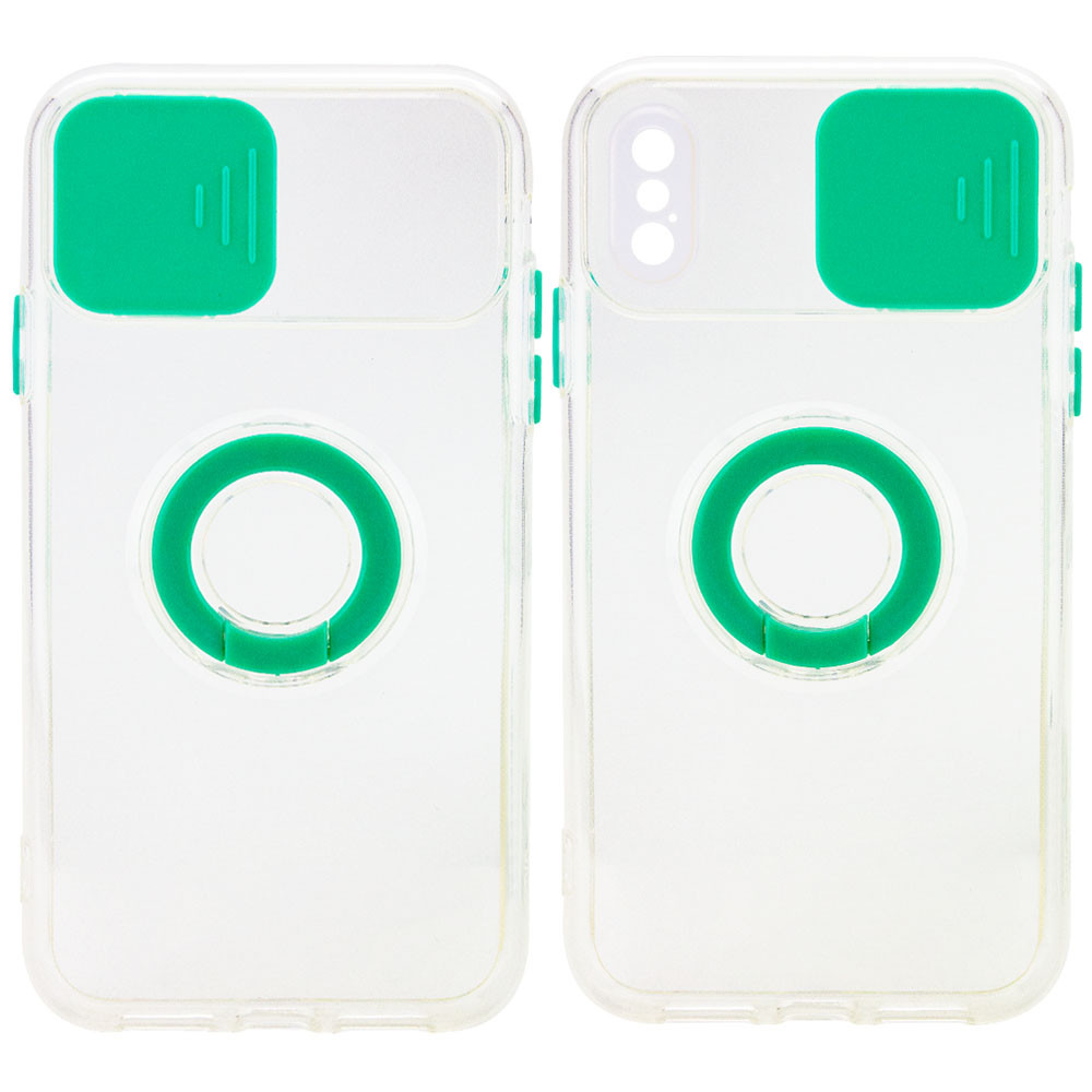 

Чохол Camshield ColorRing TPU зі шторкою для Apple iPhone XS Max (6.5") (М'ятний)