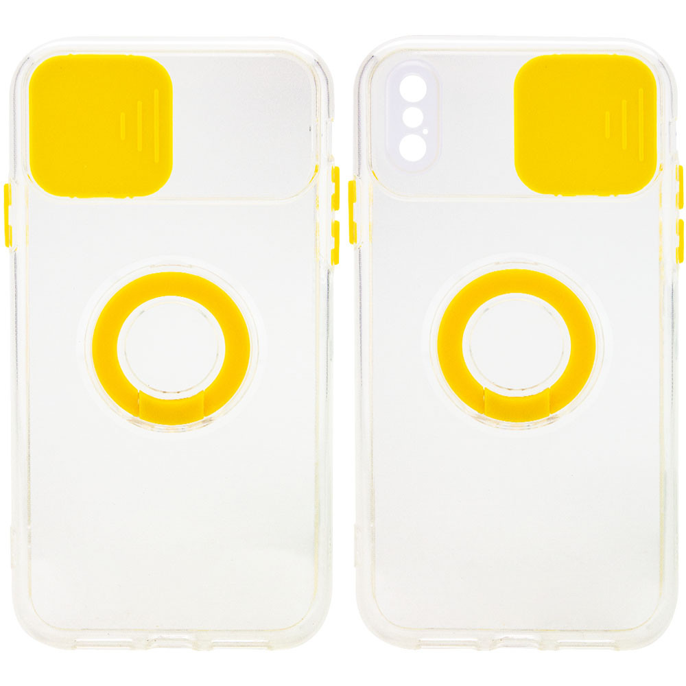 

Чохол Camshield ColorRing TPU зі шторкою для Apple iPhone XS Max (6.5") (Жовтий)