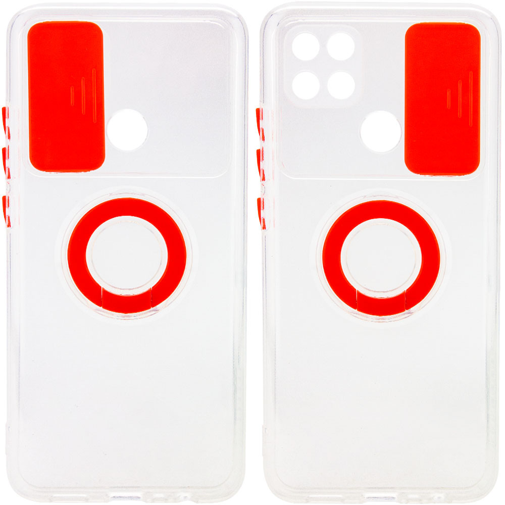 

Чехол Camshield ColorRing TPU со шторкой для камеры для Oppo A15 Красный (182695)