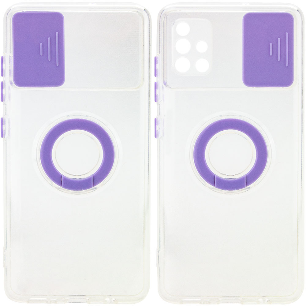 

Чохол Camshield ColorRing TPU зі шторкою для Samsung Galaxy A51 (Бузковий)