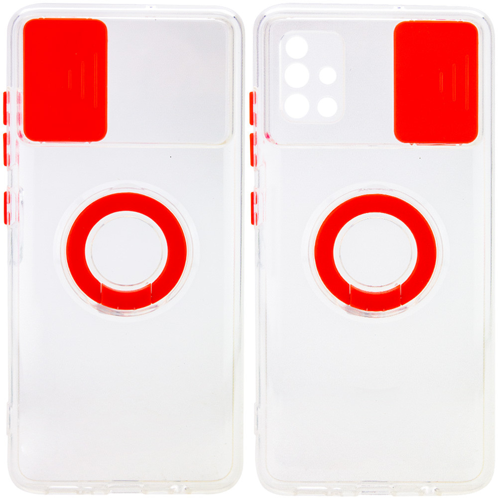 

Чохол Camshield ColorRing TPU зі шторкою для Samsung Galaxy A71 (Червоний)