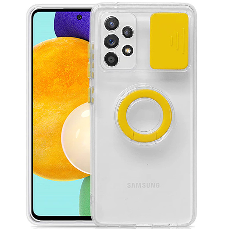 

Чехол Camshield ColorRing TPU со шторкой для камеры для Samsung Galaxy A72 4G / A72 5G Желтый (182759)
