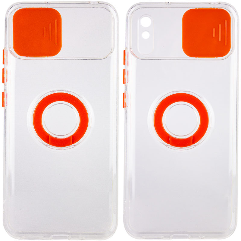 

Чохол Camshield ColorRing TPU зі шторкою для Xiaomi Redmi 9A (Помаранчевий)