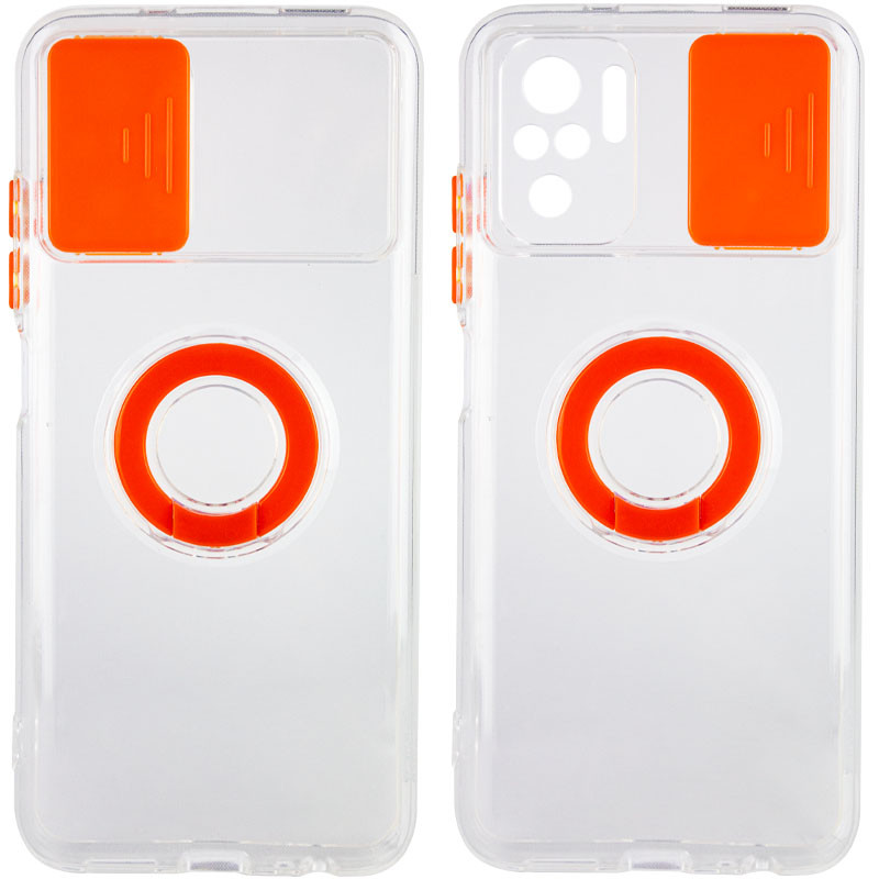 

Чохол Camshield ColorRing TPU зі шторкою для Xiaomi Redmi Note 10 (Помаранчевий)
