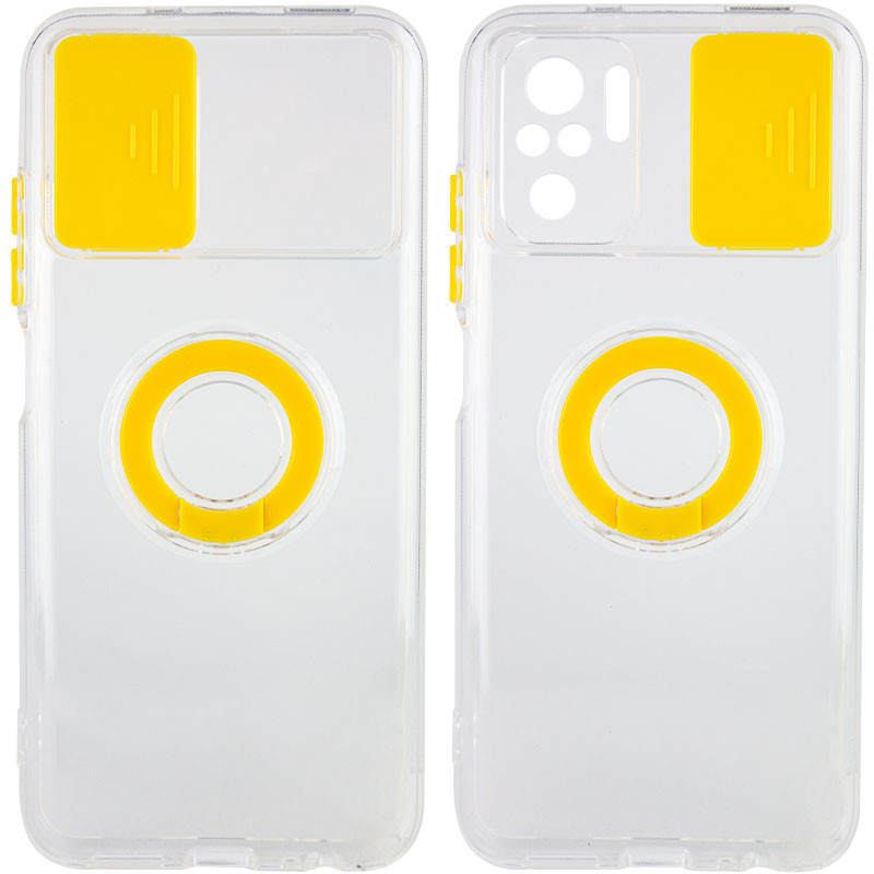 

Чохол Camshield ColorRing TPU зі шторкою для Xiaomi Redmi Note 10s (Жовтий)