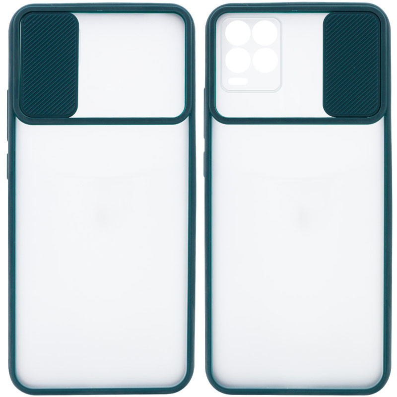 

Чохол Camshield mate TPU зі шторкою для камери для Realme 8 (Зелений)