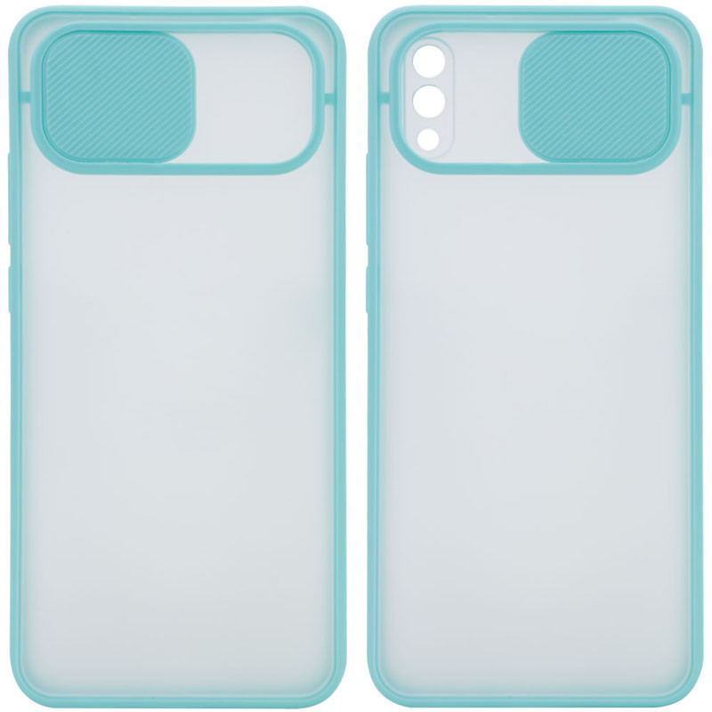 

Чохол Camshield mate TPU зі шторкою для камери для Samsung Galaxy A02 (Бірюзовий)