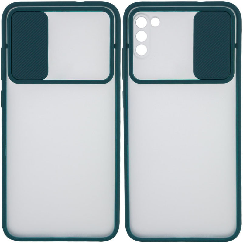 

Чохол Camshield mate TPU зі шторкою для камери для Samsung Galaxy A03s (Зелений)