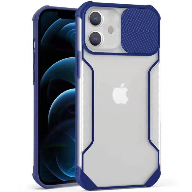 

Чехол Camshield matte Ease TPU со шторкой для Apple iPhone 12 (6.1") Синий (195483)