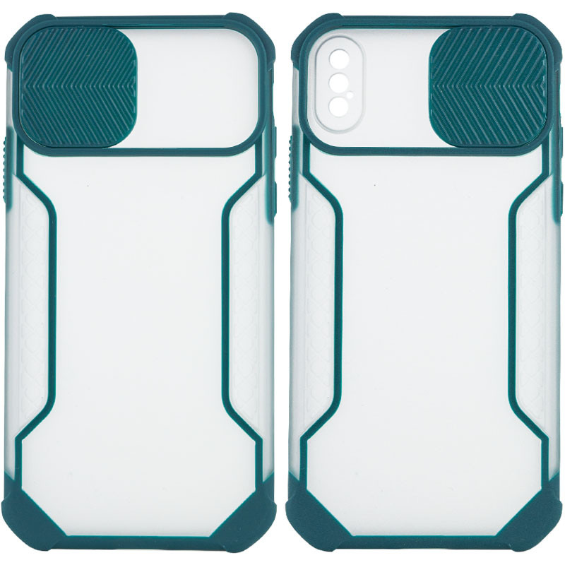 

Чехол Camshield matte Ease TPU со шторкой для Apple iPhone X / XS (5.8") Зеленый (195511)