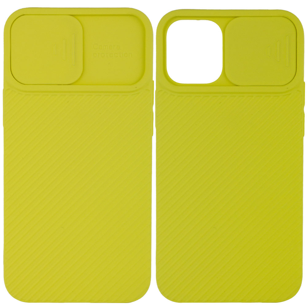 

Чохол Camshield Square TPU зі шторкою для камери для для Apple iPhone 12 Pro (Жовтий)