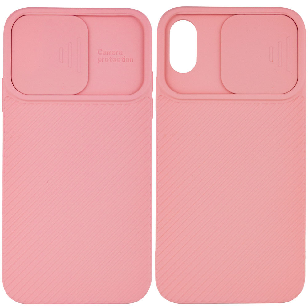 

Чехол Camshield Square TPU со шторкой для камеры для Apple iPhone X / XS (5.8") Rose Gold (163570)