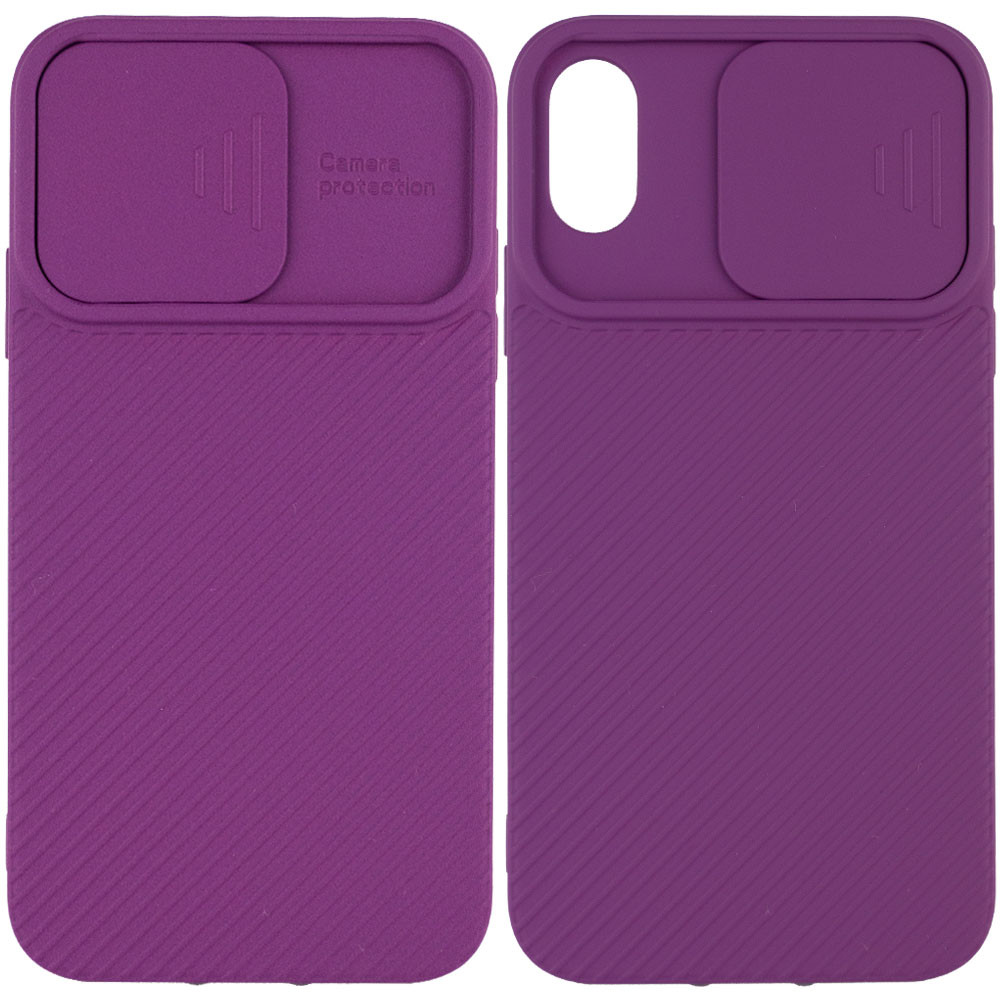 

Чехол Camshield Square TPU со шторкой для камеры для Apple iPhone XR (6.1") Фиолетовый (163592)
