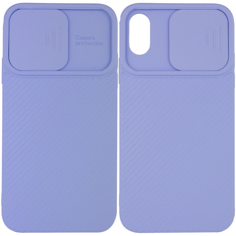 

Чехол Camshield Square TPU со шторкой для камеры для Apple iPhone XR (6.1") Голубой (163585)