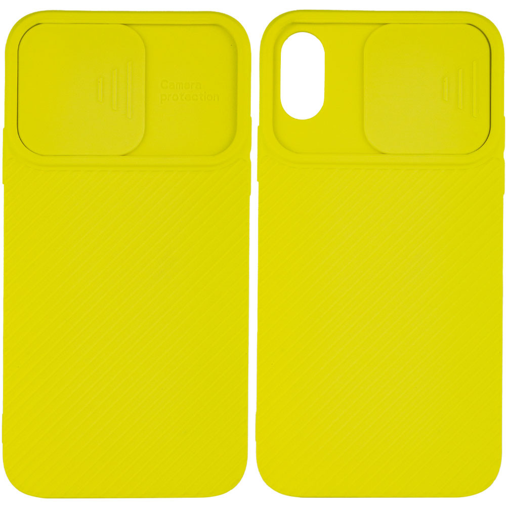 

Чехол Camshield Square TPU со шторкой для камеры для Apple iPhone XR (6.1") Желтый (163586)