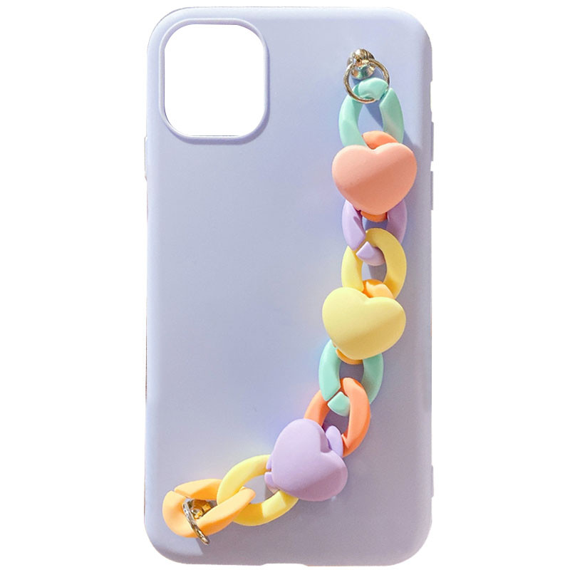 

Чехол Chained Heart c подвесной цепочкой для Apple iPhone 11 Pro (5.8") Lilac Blue (192365)