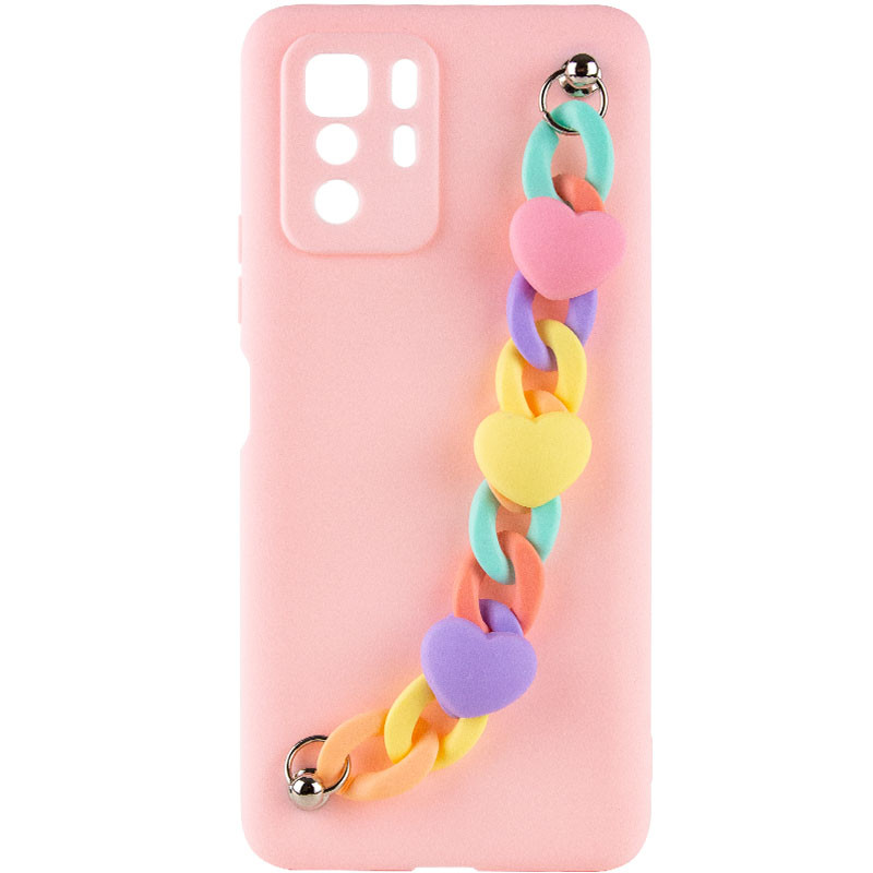 

Чехол Chained Heart c подвесной цепочкой для Xiaomi Redmi Note 10 Pro 5G Pink Sand (209156)