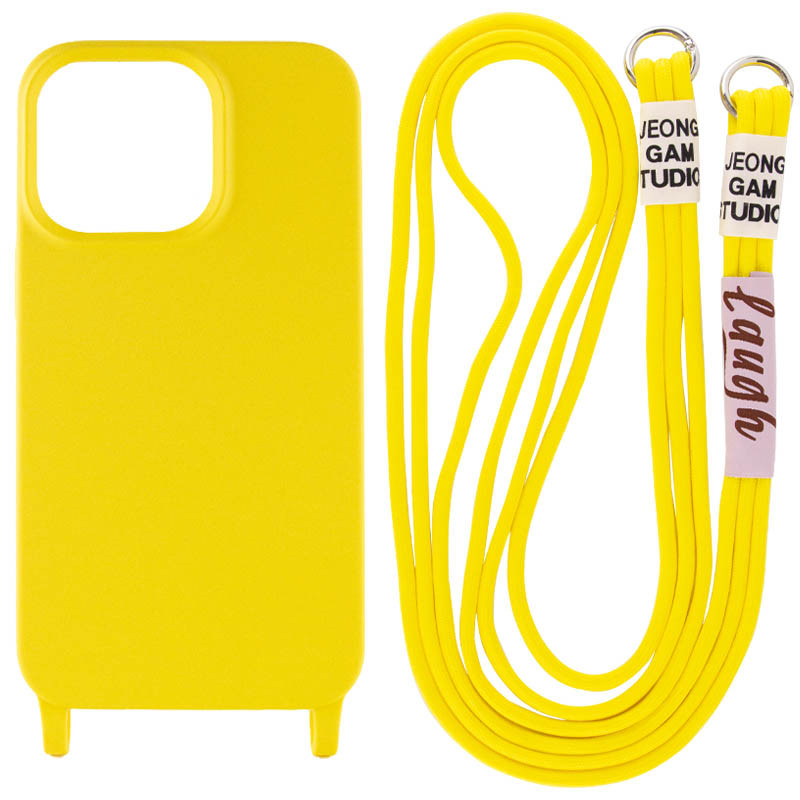 

Чехол Cord case c длинным цветным ремешком для Apple iPhone 11 (6.1") Желтый (224793)