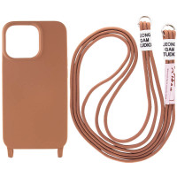Чехол Cord case c длинным цветным ремешком для Apple iPhone 12 Pro Max (6.7")