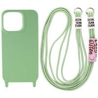 Чехол Cord case c длинным цветным ремешком для Apple iPhone 13 Pro (6.1")