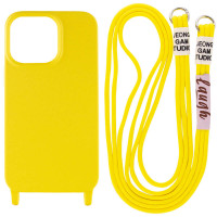 Чехол Cord case c длинным цветным ремешком для Apple iPhone 14 Plus (6.7")