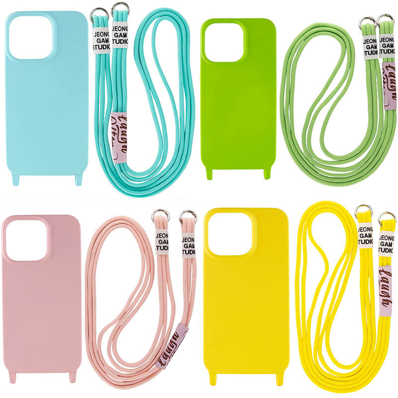 

Чехол Cord case c длинным цветным ремешком для Apple iPhone 14 Pro (6.1") (224917)