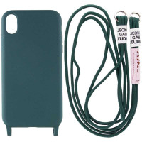 Чехол Cord case c длинным цветным ремешком для Apple iPhone X / XS (5.8")