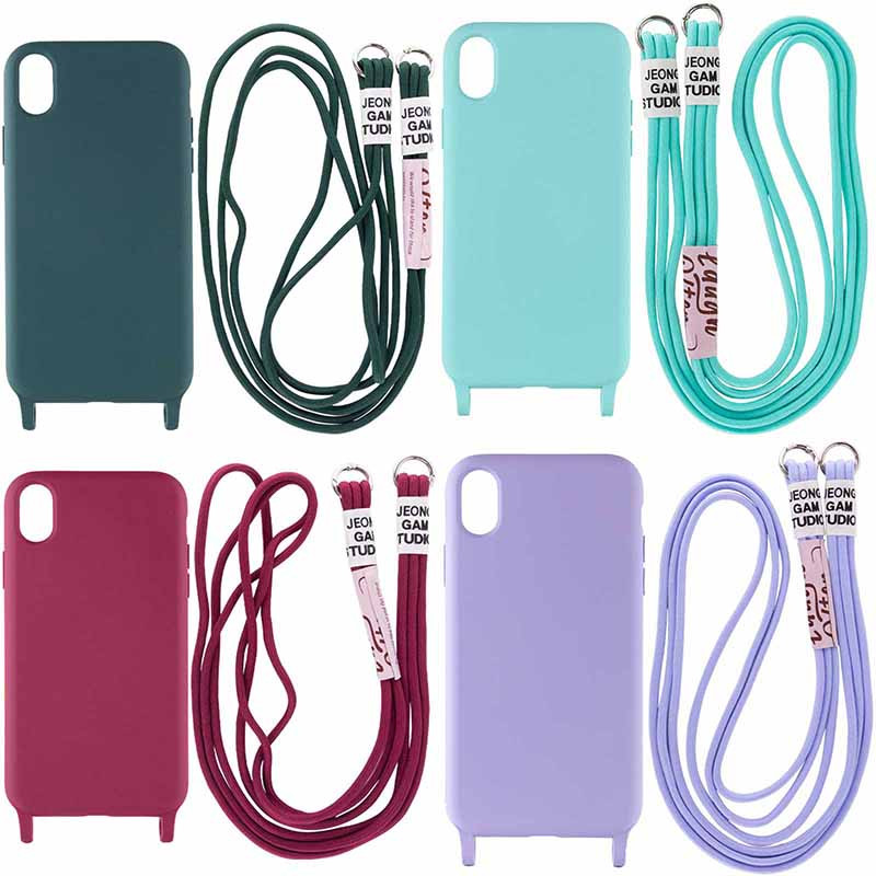 

Чехол Cord case c длинным цветным ремешком для Apple iPhone XR (6.1") (220562)