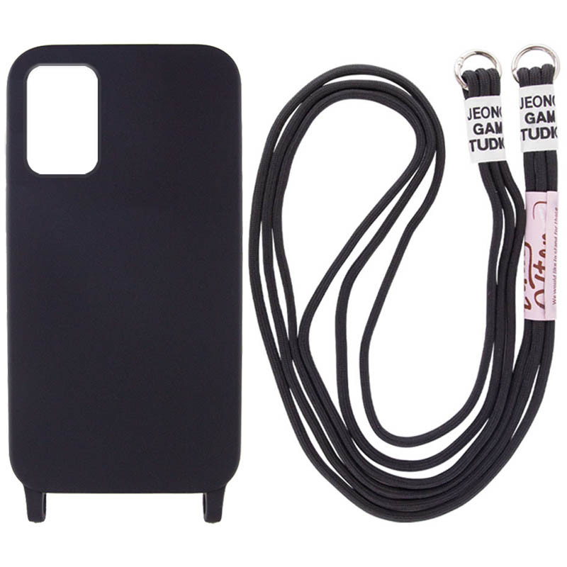 

Чехол Cord case c длинным цветным ремешком для Samsung Galaxy A53 5G Черный (225042)