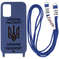 Чохол Cord case Ukrainian style c довгим кольоровим ремінцем для Samsung Galaxy A53 5G