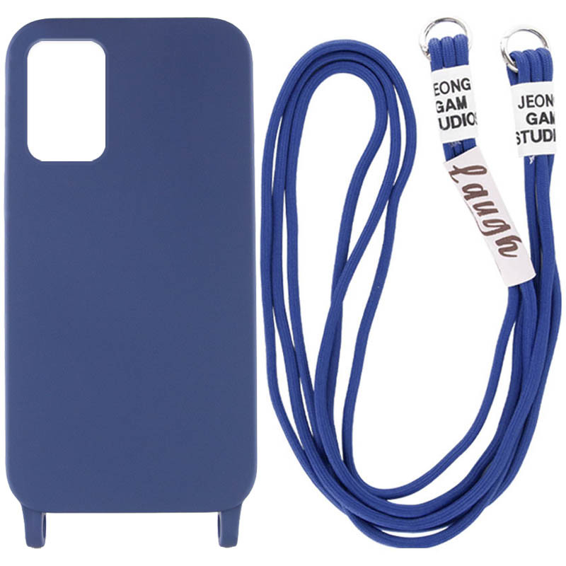 

Чехол Cord case c длинным цветным ремешком для Samsung Galaxy S22 Темно-синий / Midnight blue (225097)