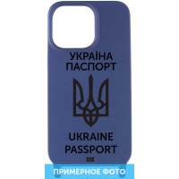Чехол Cord case Ukrainian style c длинным цветным ремешком для Apple iPhone X / XS (5.8")