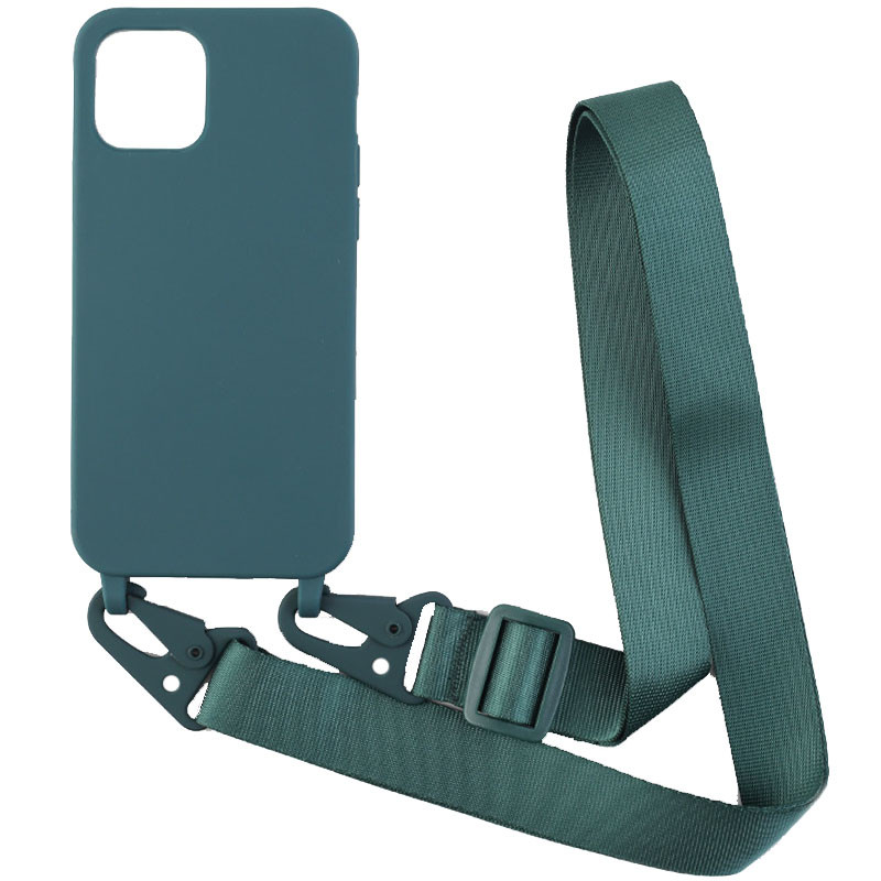 

Чехол Crossbody с длинным цветным ремешком для Apple iPhone 13 Pro Max (6.7") Зеленый (225146)