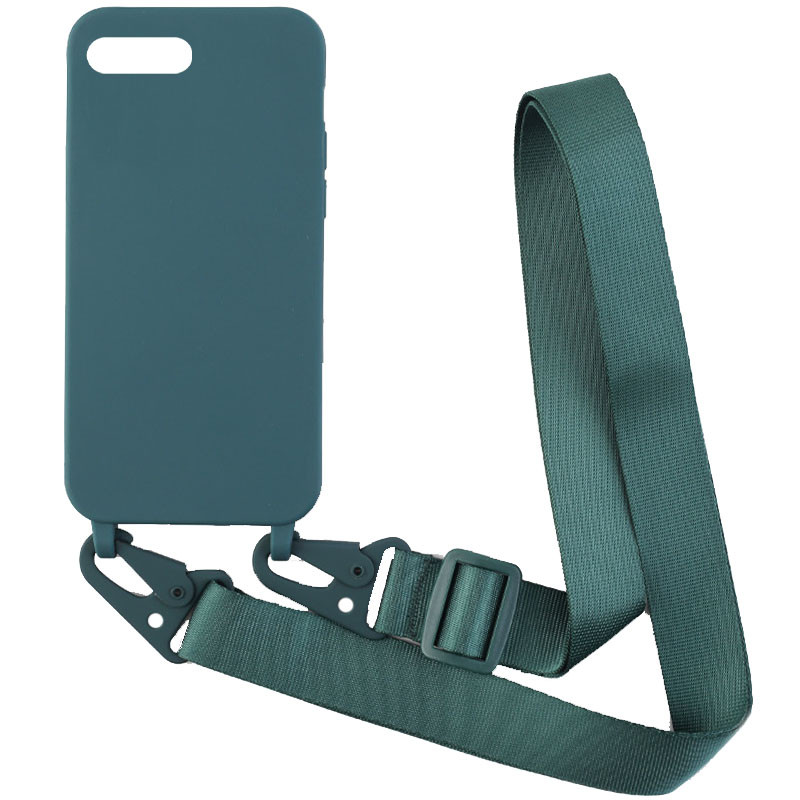 

Чехол Crossbody с длинным цветным ремешком для Apple iPhone 6/6s plus/7 plus/8 plus (5.5") Зеленый (192644)