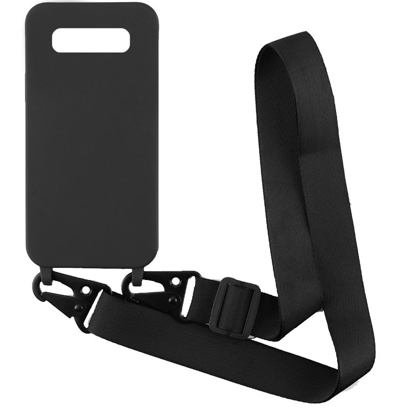 

Чехол Crossbody с длинным цветным ремешком для Samsung Galaxy S10 Черный (192761)