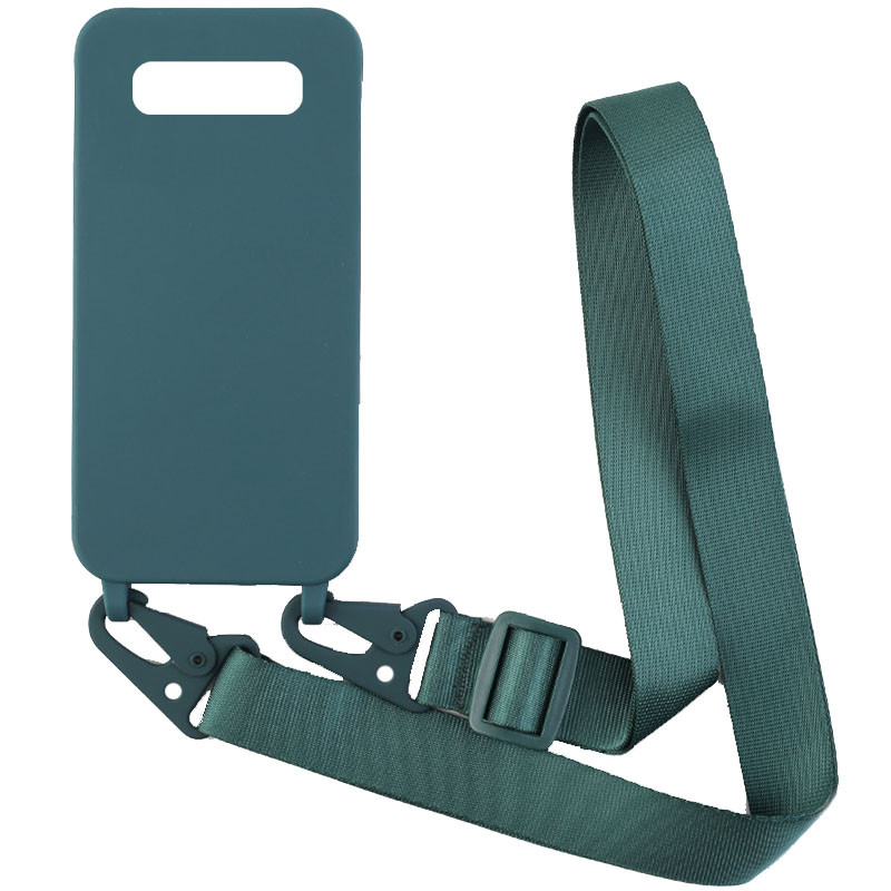 

Чехол Crossbody с длинным цветным ремешком для Samsung Galaxy S10 Зеленый (192756)