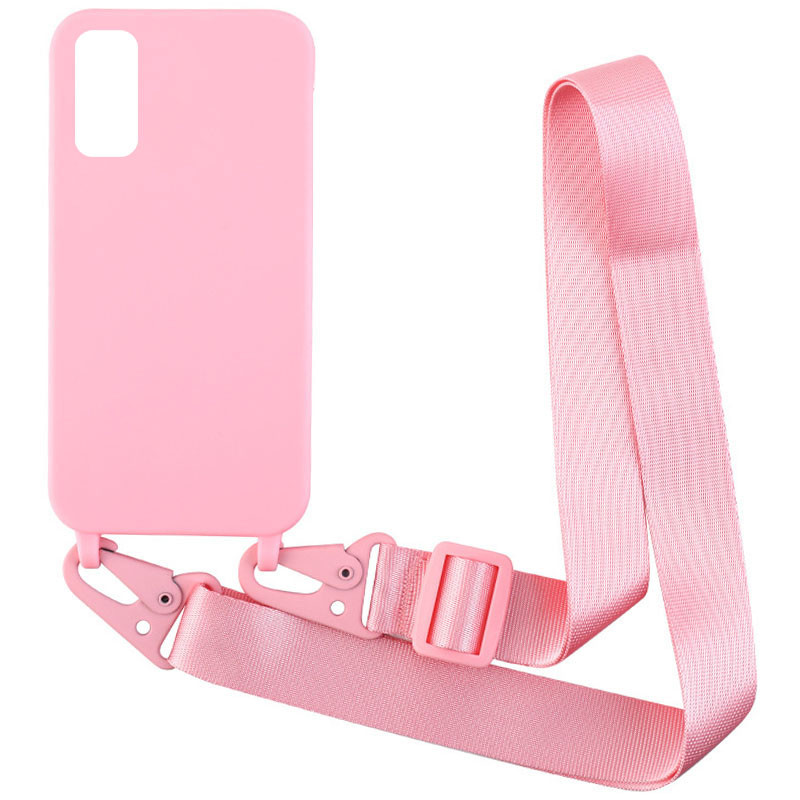 

Чехол Crossbody с длинным цветным ремешком для Samsung Galaxy S20 FE Розовый (192783)