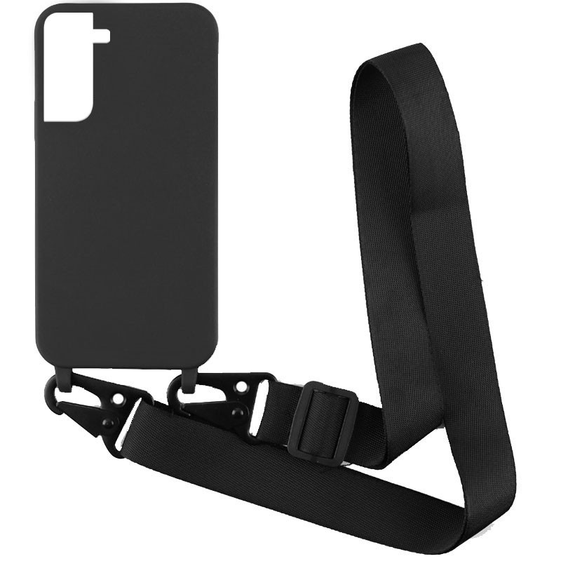 

Чехол Crossbody с длинным цветным ремешком для Samsung Galaxy S22+ Черный (225230)