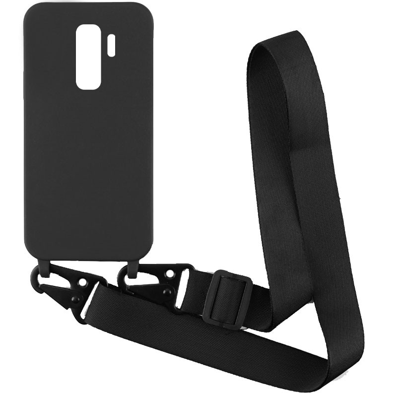 

Чехол Crossbody с длинным цветным ремешком для Samsung Galaxy S9+ Черный (192833)