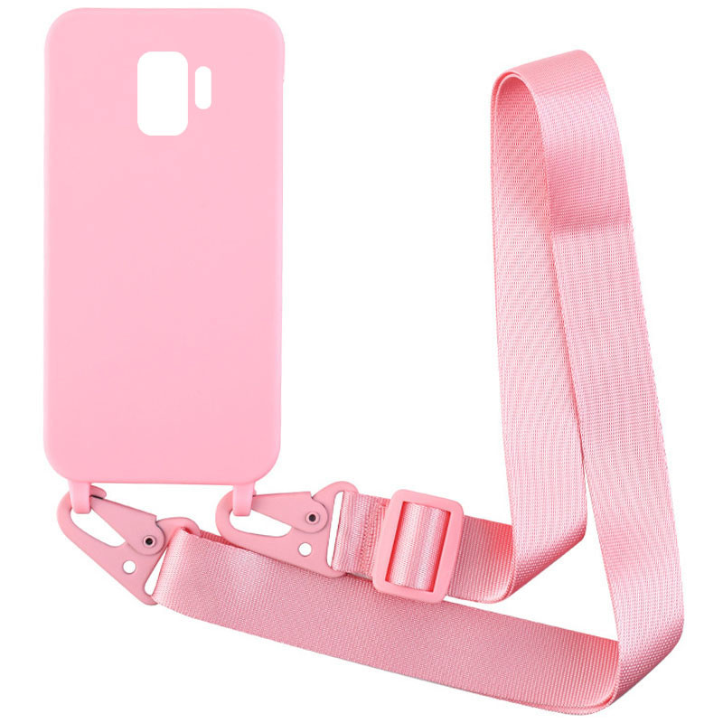 

Чехол Crossbody с длинным цветным ремешком для Samsung Galaxy S9 Розовый (192823)