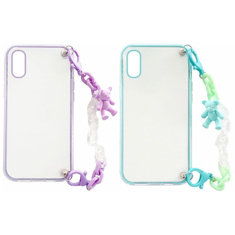 

Чехол Crystal Bear c подвесной цепочкой для Apple iPhone X / XS (5.8") (192633)