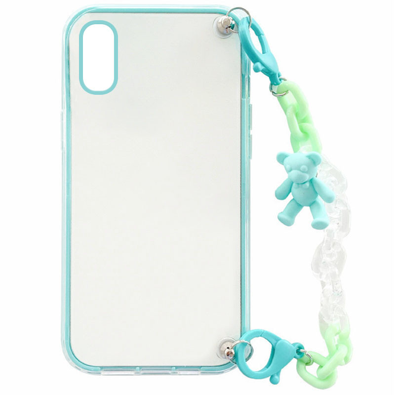 

Чехол Crystal Bear c подвесной цепочкой для Apple iPhone XR (6.1") Бирюзовый (192637)