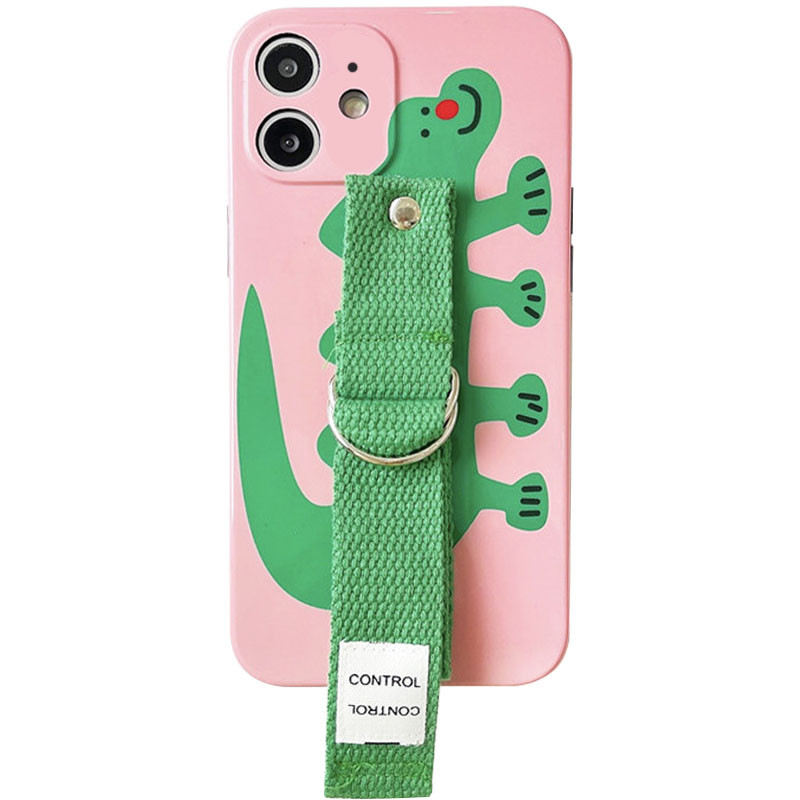 

Чехол Funny Holder с цветным ремешком для Apple iPhone 11 (6.1") Розовый / Зеленый (192585)