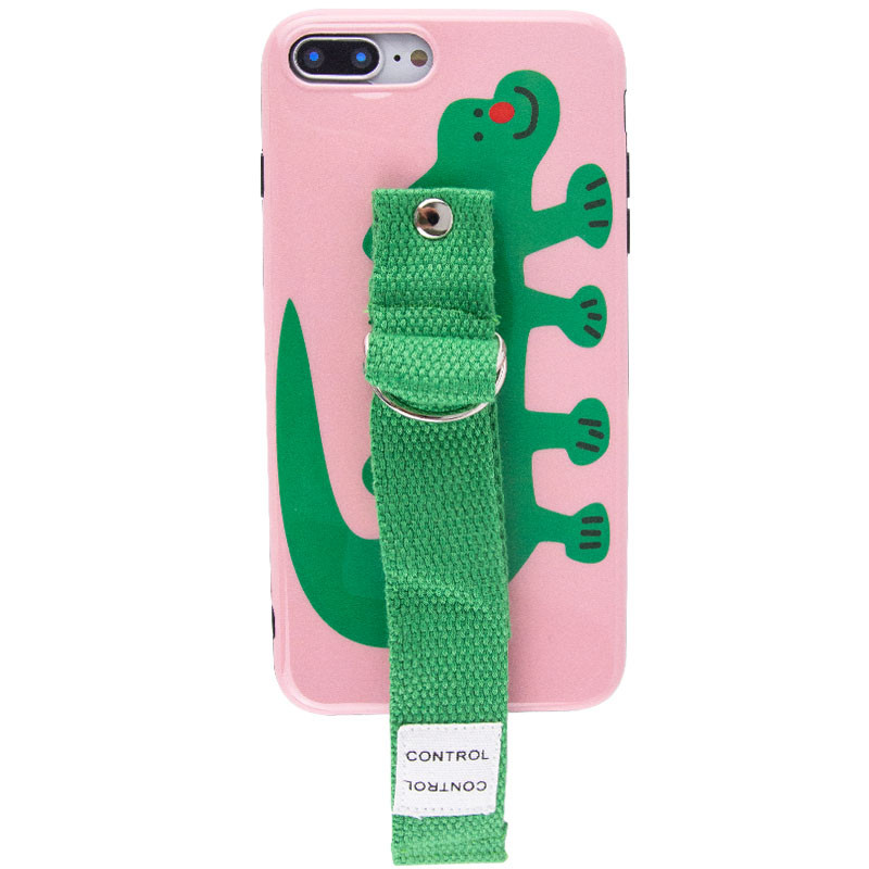 

Чехол Funny Holder с цветным ремешком для Apple iPhone 7 plus / 8 plus (5.5") Розовый / Зеленый (192558)