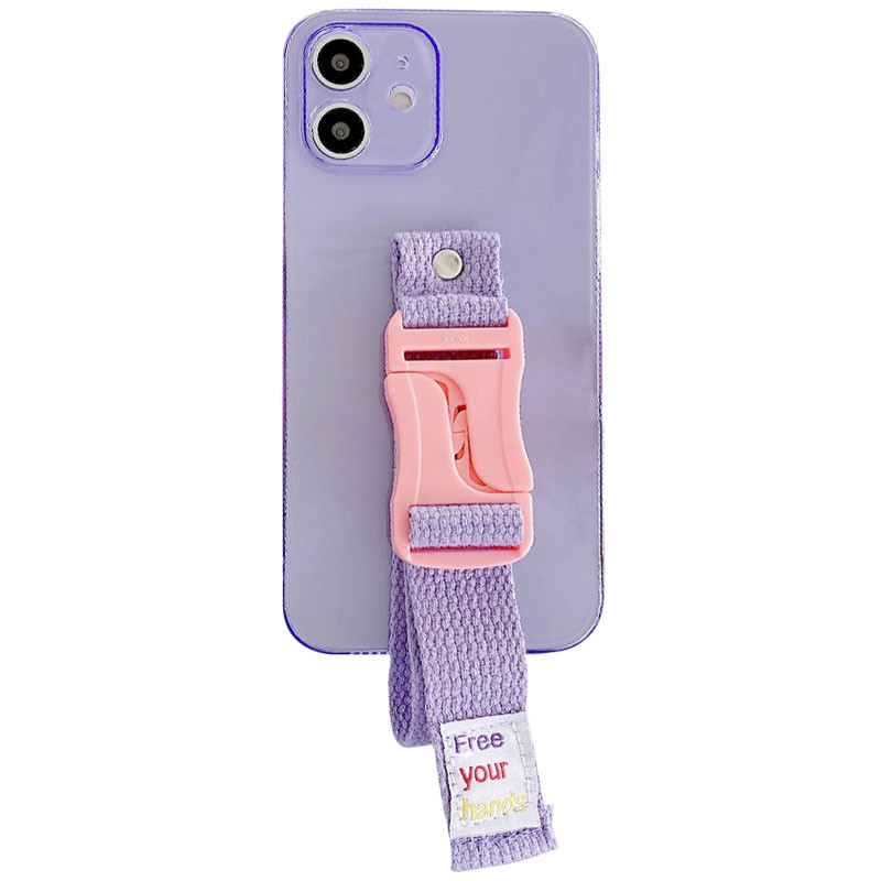 

Чохол Handfree з кольоровим ремінцем для Apple iPhone 12 mini (Фіолетовий)