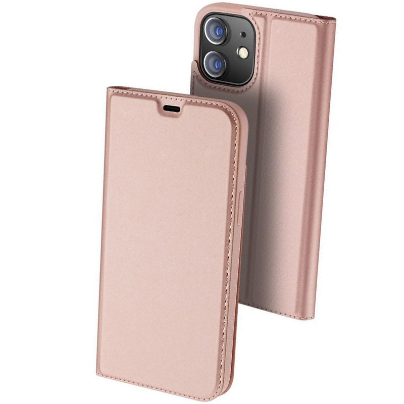 

Чохол-книжка Dux Ducis з кишенею для візиток для Apple iPhone 12 mini (Rose Gold)