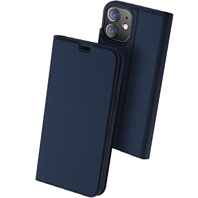 

Чохол-книжка Dux Ducis з кишенею для візиток для Apple iPhone 12 mini (Синій)