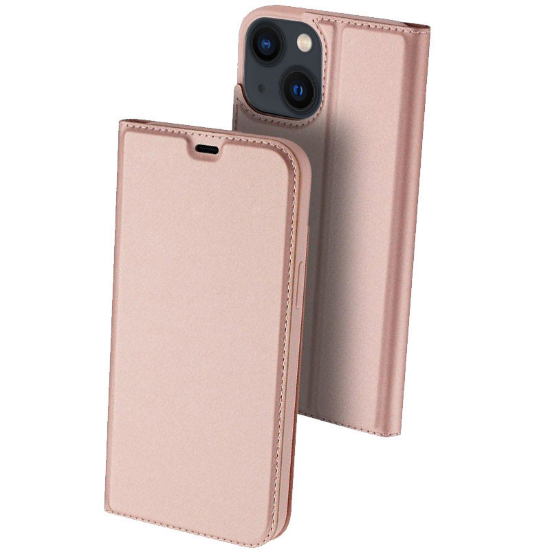 

Чехол-книжка Dux Ducis с карманом для визиток для Apple iPhone 13 mini (5.4") Rose Gold (196126)