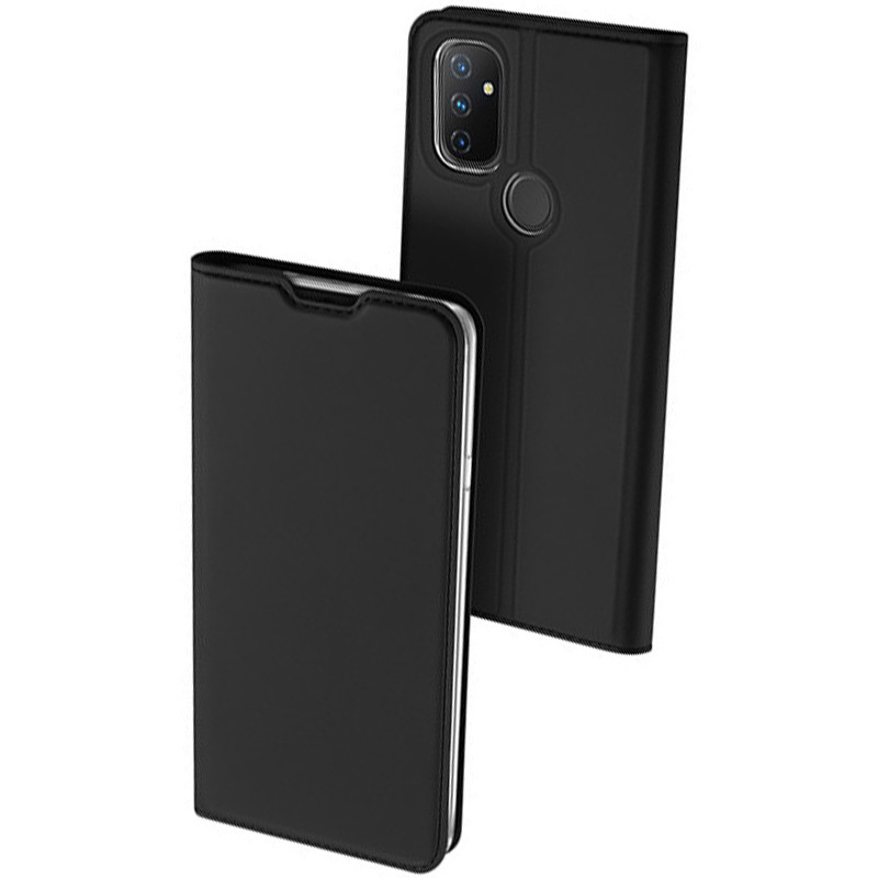 

Чохол-книжка Dux Ducis з кишенею для візиток для OnePlus Nord N100 (Чорний)